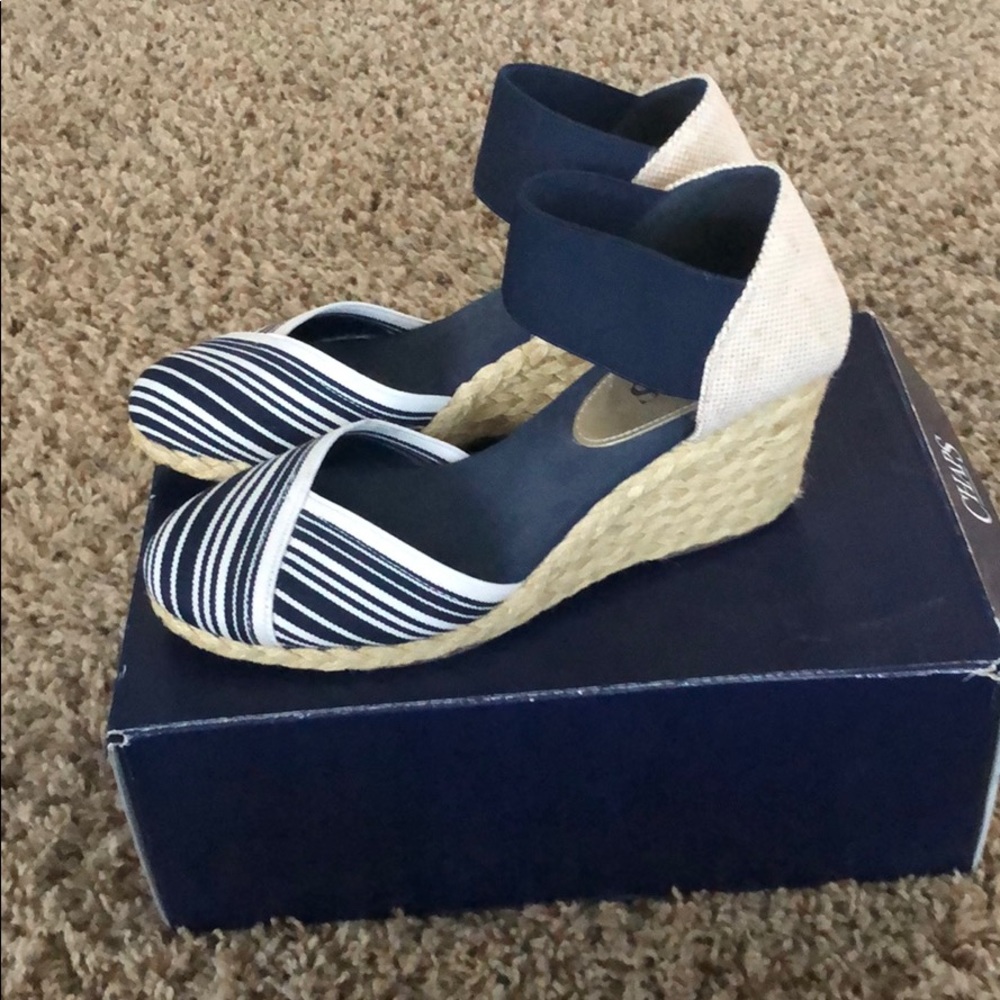 Chaps Navy Espadrilles